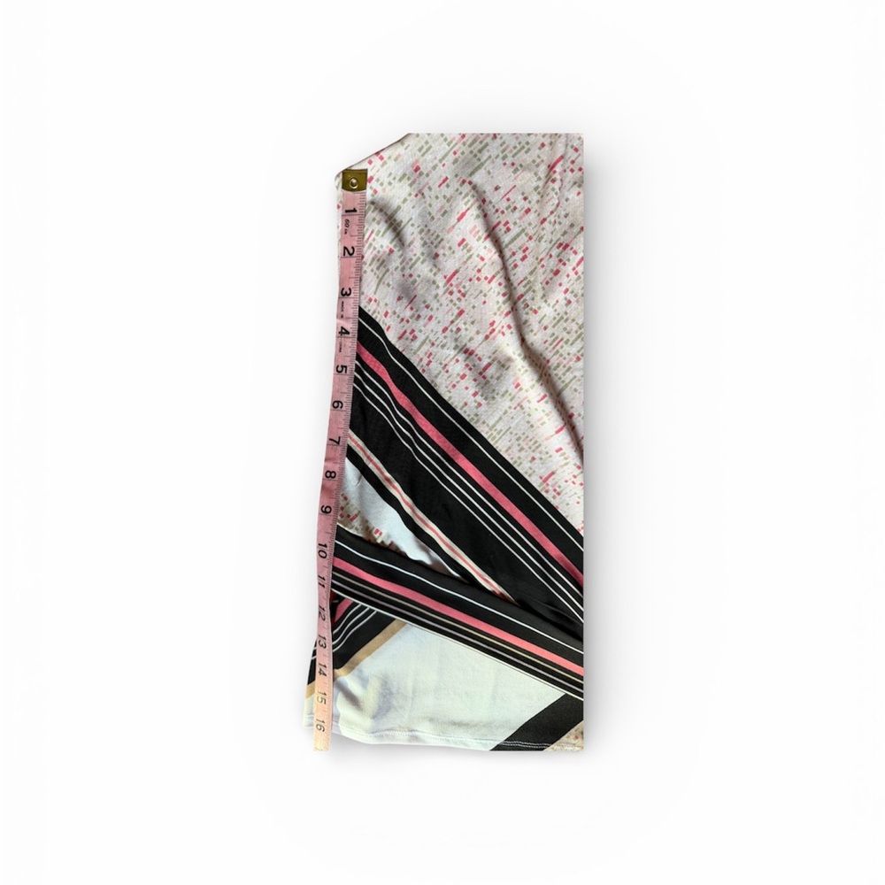 White House Black Market Pink and Black Striped Tank Top - Picture 4 of 8